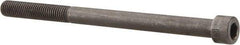 Made in USA - 1/4-28 UNF Hex Socket Drive, Socket Cap Screw - Alloy Steel, Black Oxide Finish, Partially Threaded, 3-1/2" Length Under Head - Americas Industrial Supply