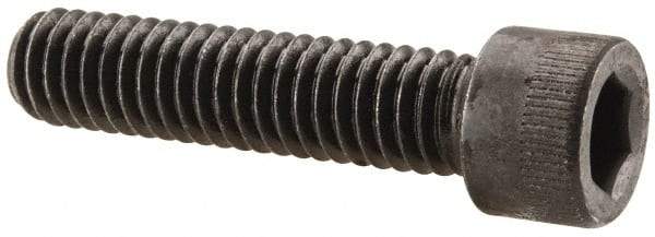 Made in USA - 5/16-18 UNC Hex Socket Drive, Socket Cap Screw - Alloy Steel, Black Oxide Finish, Fully Threaded, 1-3/8" Length Under Head - Americas Industrial Supply