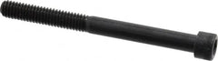 Made in USA - 5/16-18 UNC Hex Socket Drive, Socket Cap Screw - Alloy Steel, Black Oxide Finish, Partially Threaded, 3-1/2" Length Under Head - Americas Industrial Supply