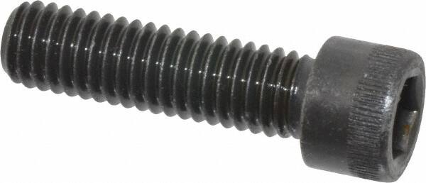 Made in USA - 3/8-16 UNC Hex Socket Drive, Socket Cap Screw - Alloy Steel, Black Oxide Finish, Fully Threaded, 1-3/8" Length Under Head - Americas Industrial Supply