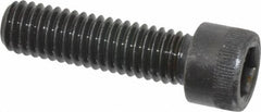 Made in USA - 3/8-16 UNC Hex Socket Drive, Socket Cap Screw - Alloy Steel, Black Oxide Finish, Fully Threaded, 1-3/8" Length Under Head - Americas Industrial Supply