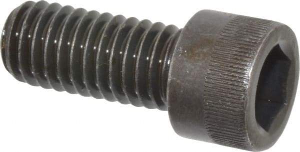 Made in USA - 7/16-14 UNC Hex Socket Drive, Socket Cap Screw - Alloy Steel, Black Oxide Finish, Fully Threaded, 1" Length Under Head - Americas Industrial Supply