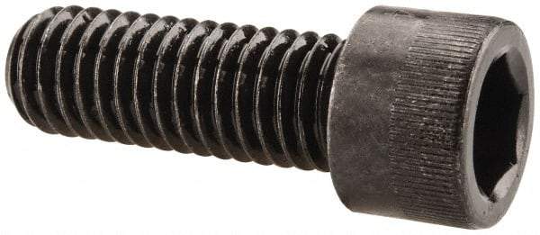 Made in USA - 7/16-14 UNC Hex Socket Drive, Socket Cap Screw - Alloy Steel, Black Oxide Finish, Fully Threaded, 1-1/4" Length Under Head - Americas Industrial Supply