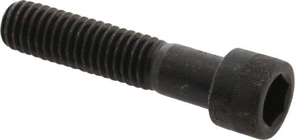 Made in USA - 7/16-14 UNC Hex Socket Drive, Socket Cap Screw - Alloy Steel, Black Oxide Finish, Partially Threaded, 2" Length Under Head - Americas Industrial Supply