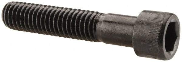 Made in USA - 7/16-14 UNC Hex Socket Drive, Socket Cap Screw - Alloy Steel, Black Oxide Finish, Partially Threaded, 2-1/4" Length Under Head - Americas Industrial Supply