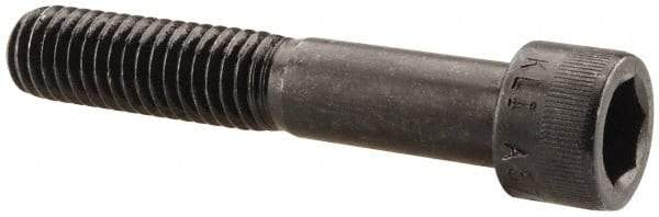 Made in USA - 7/16-14 UNC Hex Socket Drive, Socket Cap Screw - Alloy Steel, Black Oxide Finish, Partially Threaded, 2-1/2" Length Under Head - Americas Industrial Supply