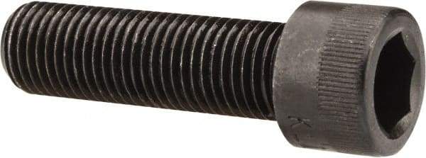 Made in USA - 7/16-20 UNF Hex Socket Drive, Socket Cap Screw - Alloy Steel, Black Oxide Finish, Fully Threaded, 1-1/2" Length Under Head - Americas Industrial Supply