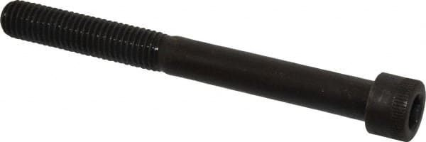 Made in USA - 1/2-13 UNC Hex Socket Drive, Socket Cap Screw - Alloy Steel, Black Oxide Finish, Partially Threaded, 5" Length Under Head - Americas Industrial Supply