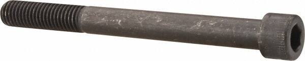 Made in USA - 1/2-13 UNC Hex Socket Drive, Socket Cap Screw - Alloy Steel, Black Oxide Finish, Partially Threaded, 5-1/4" Length Under Head - Americas Industrial Supply