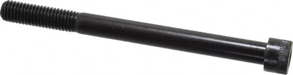 Made in USA - 1/2-13 UNC Hex Socket Drive, Socket Cap Screw - Alloy Steel, Black Oxide Finish, Partially Threaded, 6" Length Under Head - Americas Industrial Supply