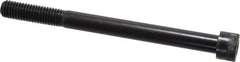 Made in USA - 1/2-13 UNC Hex Socket Drive, Socket Cap Screw - Alloy Steel, Black Oxide Finish, Partially Threaded, 6" Length Under Head - Americas Industrial Supply