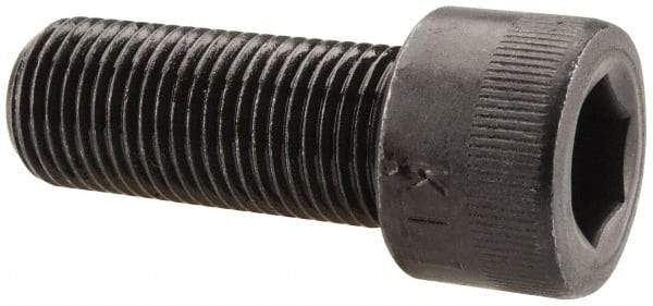 Made in USA - 1/2-20 UNF Hex Socket Drive, Socket Cap Screw - Alloy Steel, Black Oxide Finish, Fully Threaded, 1-1/4" Length Under Head - Americas Industrial Supply
