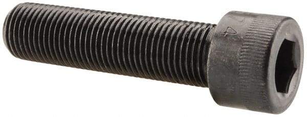 Made in USA - 1/2-20 UNF Hex Socket Drive, Socket Cap Screw - Alloy Steel, Black Oxide Finish, Fully Threaded, 2" Length Under Head - Americas Industrial Supply
