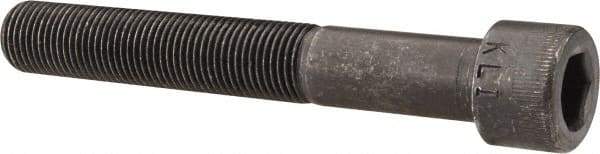 Made in USA - 1/2-20 UNF Hex Socket Drive, Socket Cap Screw - Alloy Steel, Black Oxide Finish, Partially Threaded, 3-1/2" Length Under Head - Americas Industrial Supply