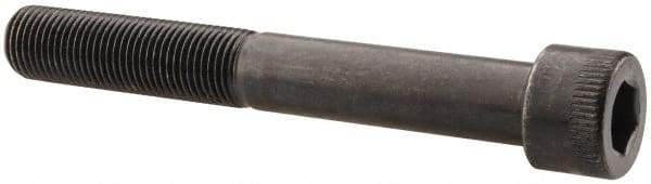 Made in USA - 1/2-20 UNF Hex Socket Drive, Socket Cap Screw - Alloy Steel, Black Oxide Finish, Partially Threaded, 3-3/4" Length Under Head - Americas Industrial Supply