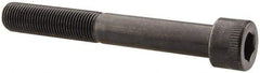 Made in USA - 1/2-20 UNF Hex Socket Drive, Socket Cap Screw - Alloy Steel, Black Oxide Finish, Partially Threaded, 3-3/4" Length Under Head - Americas Industrial Supply