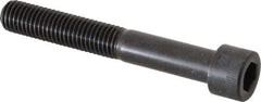 Made in USA - 5/8-11 UNC Hex Socket Drive, Socket Cap Screw - Alloy Steel, Black Oxide Finish, Partially Threaded, 4-1/2" Length Under Head - Americas Industrial Supply