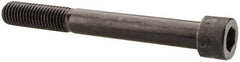Made in USA - 5/8-11 UNC Hex Socket Drive, Socket Cap Screw - Alloy Steel, Black Oxide Finish, Partially Threaded, 5-1/2" Length Under Head - Americas Industrial Supply