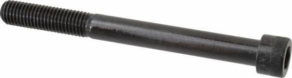 Made in USA - 5/8-11 UNC Hex Socket Drive, Socket Cap Screw - Alloy Steel, Black Oxide Finish, Partially Threaded, 6-1/2" Length Under Head - Americas Industrial Supply