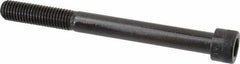 Made in USA - 5/8-11 UNC Hex Socket Drive, Socket Cap Screw - Alloy Steel, Black Oxide Finish, Partially Threaded, 6-1/2" Length Under Head - Americas Industrial Supply
