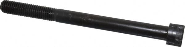 Made in USA - 5/8-11 UNC Hex Socket Drive, Socket Cap Screw - Alloy Steel, Black Oxide Finish, Partially Threaded, 7-1/2" Length Under Head - Americas Industrial Supply