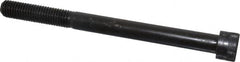 Made in USA - 5/8-11 UNC Hex Socket Drive, Socket Cap Screw - Alloy Steel, Black Oxide Finish, Partially Threaded, 7-1/2" Length Under Head - Americas Industrial Supply