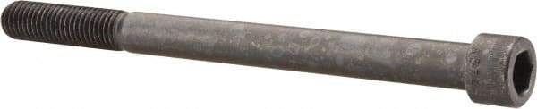 Made in USA - 5/8-11 UNC Hex Socket Drive, Socket Cap Screw - Alloy Steel, Black Oxide Finish, Partially Threaded, 8" Length Under Head - Americas Industrial Supply