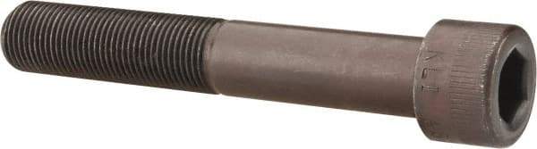 Made in USA - 5/8-18 UNF Hex Socket Drive, Socket Cap Screw - Alloy Steel, Black Oxide Finish, Partially Threaded, 4" Length Under Head - Americas Industrial Supply