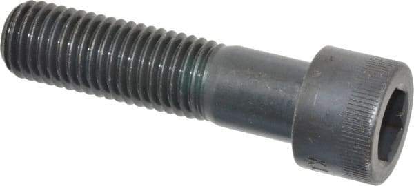 Made in USA - 3/4-10 UNC Hex Socket Drive, Socket Cap Screw - Alloy Steel, Black Oxide Finish, Partially Threaded, 3" Length Under Head - Americas Industrial Supply