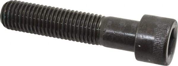 Made in USA - 3/4-10 UNC Hex Socket Drive, Socket Cap Screw - Alloy Steel, Black Oxide Finish, Partially Threaded, 3-1/2" Length Under Head - Americas Industrial Supply