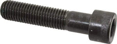 Made in USA - 3/4-10 UNC Hex Socket Drive, Socket Cap Screw - Alloy Steel, Black Oxide Finish, Partially Threaded, 3-1/2" Length Under Head - Americas Industrial Supply