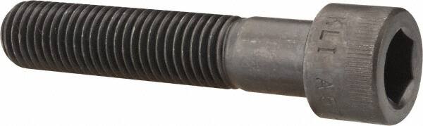 Made in USA - 3/4-10 UNC Hex Socket Drive, Socket Cap Screw - Alloy Steel, Black Oxide Finish, Partially Threaded, 3-3/4" Length Under Head - Americas Industrial Supply