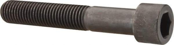 Made in USA - 3/4-10 UNC Hex Socket Drive, Socket Cap Screw - Alloy Steel, Black Oxide Finish, Partially Threaded, 4-3/4" Length Under Head - Americas Industrial Supply