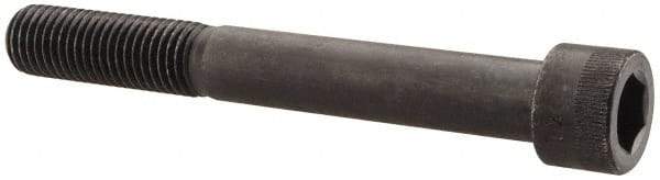 Made in USA - 3/4-10 UNC Hex Socket Drive, Socket Cap Screw - Alloy Steel, Black Oxide Finish, Partially Threaded, 6" Length Under Head - Americas Industrial Supply