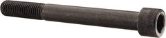 Made in USA - 3/4-10 UNC Hex Socket Drive, Socket Cap Screw - Alloy Steel, Black Oxide Finish, Partially Threaded, 7" Length Under Head - Americas Industrial Supply