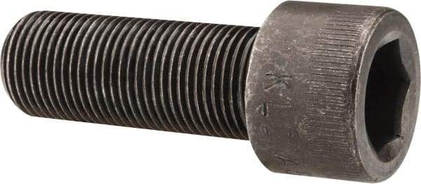 Made in USA - 3/4-16 UNF Hex Socket Drive, Socket Cap Screw - Alloy Steel, Black Oxide Finish, Fully Threaded, 2" Length Under Head - Americas Industrial Supply