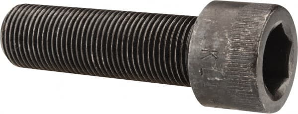 Made in USA - 3/4-16 UNF Hex Socket Drive, Socket Cap Screw - Alloy Steel, Black Oxide Finish, Fully Threaded, 2-1/2" Length Under Head - Americas Industrial Supply