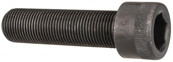 Made in USA - 3/4-16 UNF Hex Socket Drive, Socket Cap Screw - Alloy Steel, Black Oxide Finish, Fully Threaded, 2-3/4" Length Under Head - Americas Industrial Supply