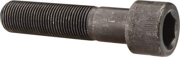 Made in USA - 3/4-16 UNF Hex Socket Drive, Socket Cap Screw - Alloy Steel, Black Oxide Finish, Partially Threaded, 3-1/4" Length Under Head - Americas Industrial Supply