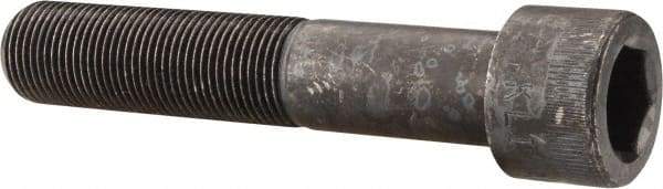 Made in USA - 3/4-16 UNF Hex Socket Drive, Socket Cap Screw - Alloy Steel, Black Oxide Finish, Partially Threaded, 4" Length Under Head - Americas Industrial Supply