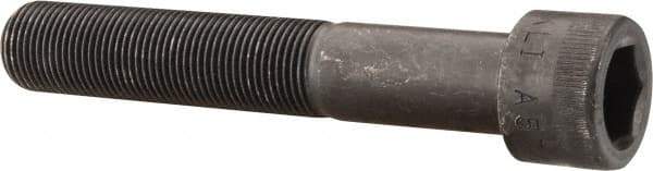 Made in USA - 3/4-16 UNF Hex Socket Drive, Socket Cap Screw - Alloy Steel, Black Oxide Finish, Partially Threaded, 4-1/2" Length Under Head - Americas Industrial Supply