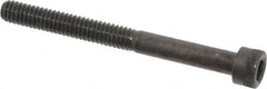 Made in USA - #8-32 UNC Hex Socket Drive, Socket Cap Screw - Alloy Steel, Black Oxide Finish, Partially Threaded, 1-3/4" Length Under Head - Americas Industrial Supply