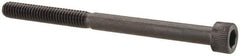 Made in USA - #8-32 UNC Hex Socket Drive, Socket Cap Screw - Alloy Steel, Black Oxide Finish, Partially Threaded, 2-1/4" Length Under Head - Americas Industrial Supply