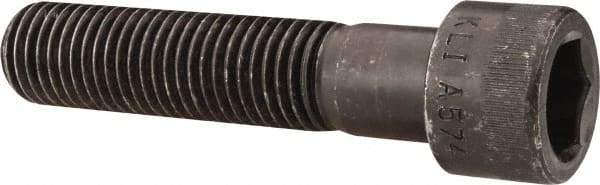 Made in USA - 7/8-9 UNC Hex Socket Drive, Socket Cap Screw - Alloy Steel, Black Oxide Finish, Partially Threaded, 4" Length Under Head - Americas Industrial Supply