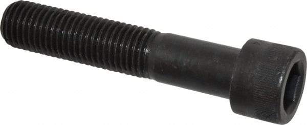Made in USA - 7/8-9 UNC Hex Socket Drive, Socket Cap Screw - Alloy Steel, Black Oxide Finish, Partially Threaded, 4-1/2" Length Under Head - Americas Industrial Supply