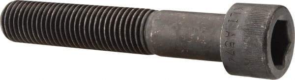 Made in USA - 7/8-9 UNC Hex Socket Drive, Socket Cap Screw - Alloy Steel, Black Oxide Finish, Partially Threaded, 5" Length Under Head - Americas Industrial Supply