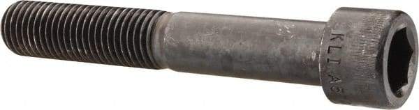 Made in USA - 7/8-9 UNC Hex Socket Drive, Socket Cap Screw - Alloy Steel, Black Oxide Finish, Partially Threaded, 5-1/2" Length Under Head - Americas Industrial Supply