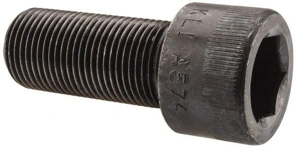 Made in USA - 7/8-14 UNF Hex Socket Drive, Socket Cap Screw - Alloy Steel, Black Oxide Finish, Partially Threaded, 2" Length Under Head - Americas Industrial Supply