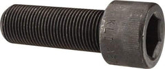 Made in USA - 7/8-14 UNF Hex Socket Drive, Socket Cap Screw - Alloy Steel, Black Oxide Finish, Fully Threaded, 2-1/2" Length Under Head - Americas Industrial Supply