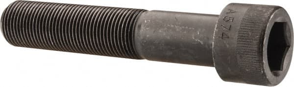 Made in USA - 7/8-14 UNF Hex Socket Drive, Socket Cap Screw - Alloy Steel, Black Oxide Finish, Partially Threaded, 4-1/2" Length Under Head - Americas Industrial Supply